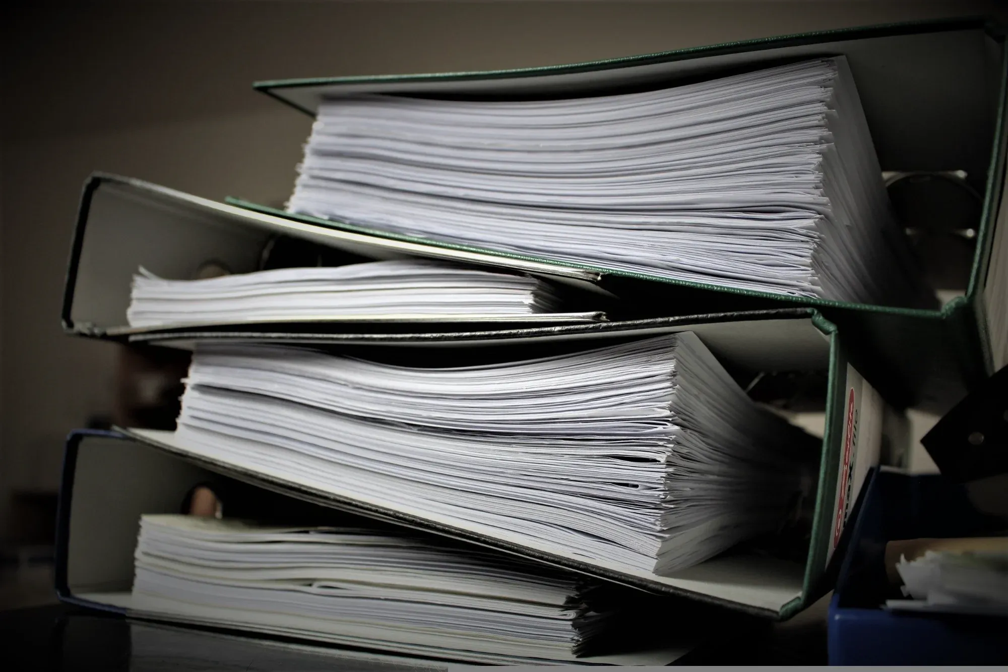 Papierchaos im Büro